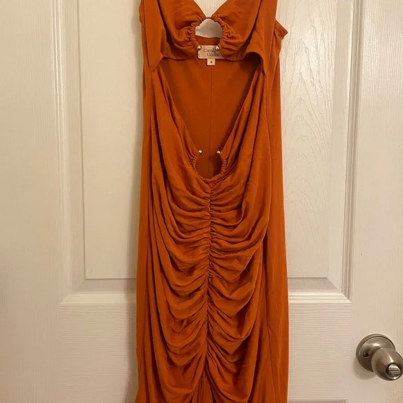 Yasmeen Midi Rust dress by Camila Coelho - Picture 3 of 6